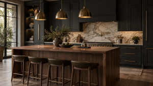 Minimal kitchen with clean storage and a calm color palette
